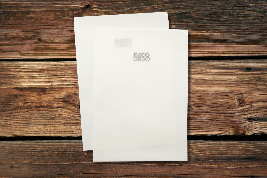 Ordnungsmappen 220x310 mm Transparent Weiß 80 g/qm